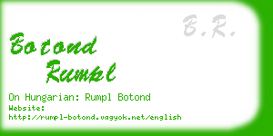 botond rumpl business card